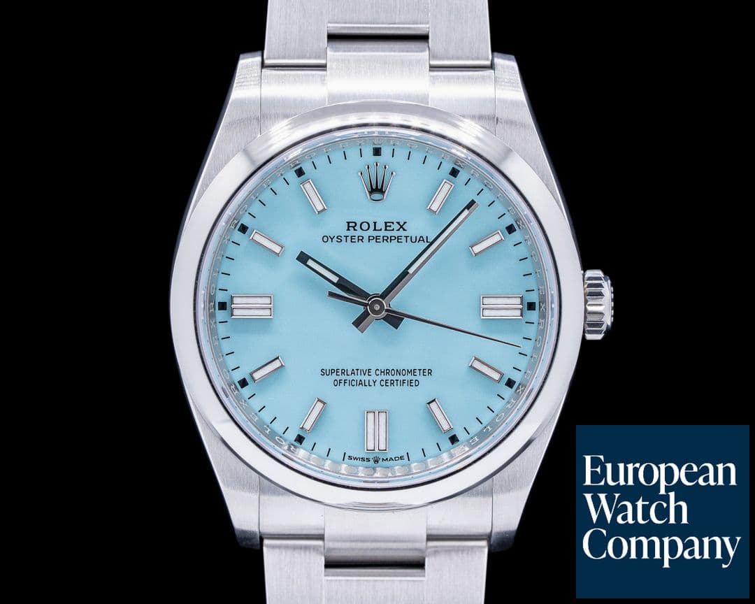 Image of Rolex Oyster Perpetual 126000 36MM SS TURQUOISE BLUE