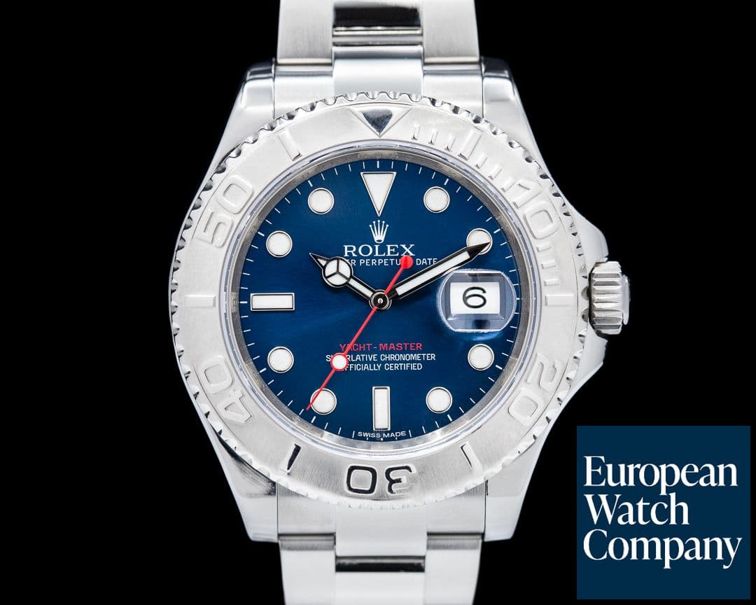 Image of Rolex Yacht Master SS Blue Dial / Platinum Bezel