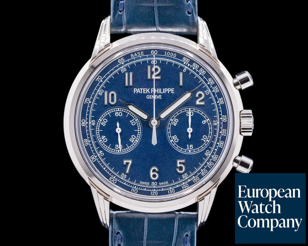 Image of Patek Philippe Chronograph 5172G 18K White Gold Blue Dial