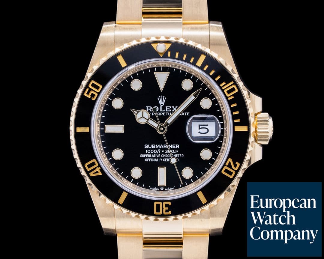 Image of Rolex Submariner 126618 18K Yellow Gold Black Dial