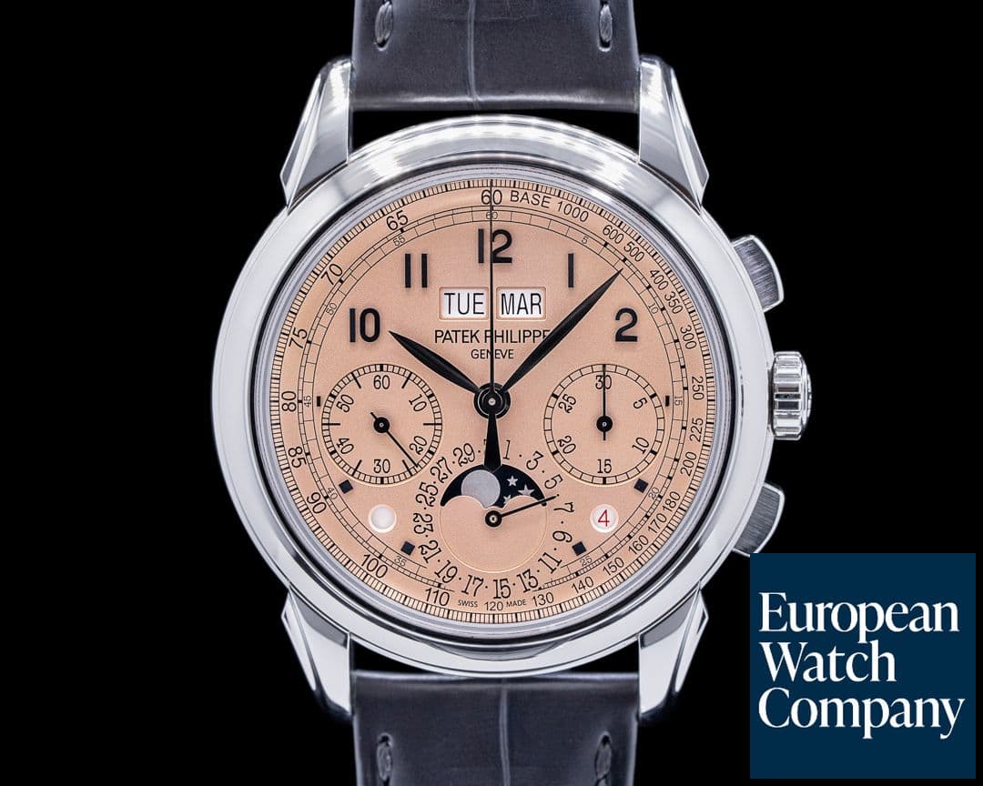 Image of Patek Philippe 5270P Perpetual Calendar Chronograph Platinum Salmon Dial