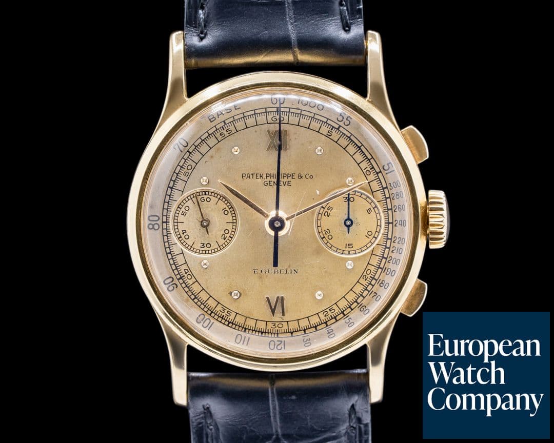 Image of Patek Philippe Chronograph 130 18K YG "Gubelin" Dial
