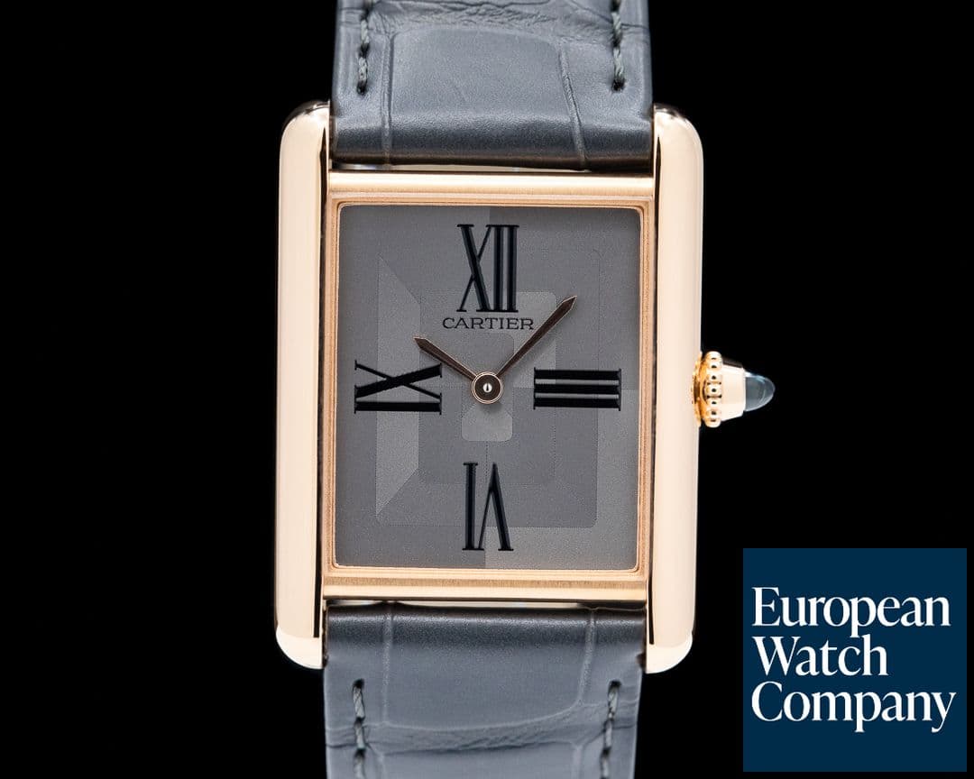 Image of Cartier Tank Louis Gray Dial 18K Rose Gold UNWORN