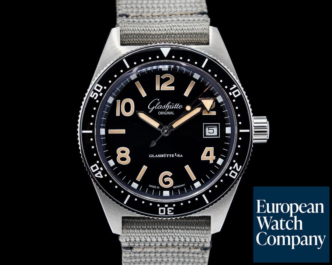 Image of Glashutte Original SeaQ Black Dial SS