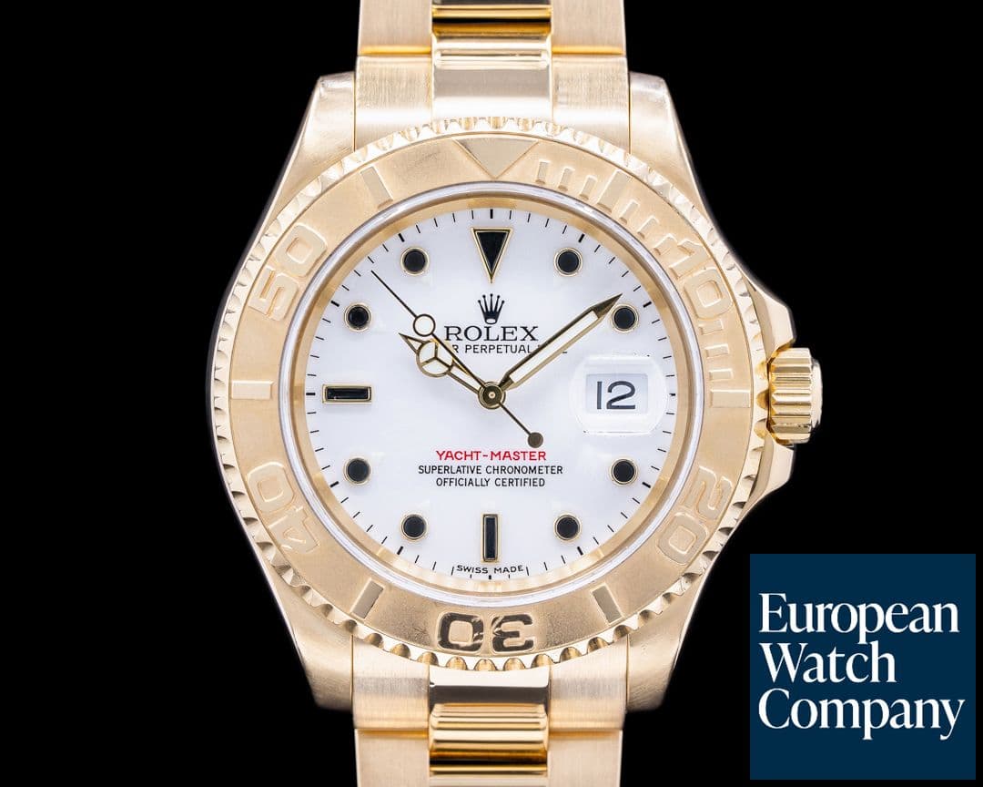 Image of Rolex Yacht-Master 18k Yellow Gold White Dial