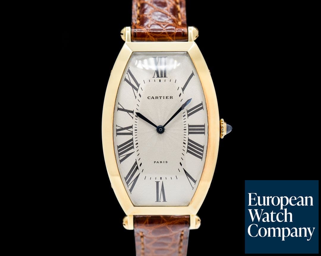 Image of Cartier Tonneau XL Paris 18k Yellow Gold Circa 1990s