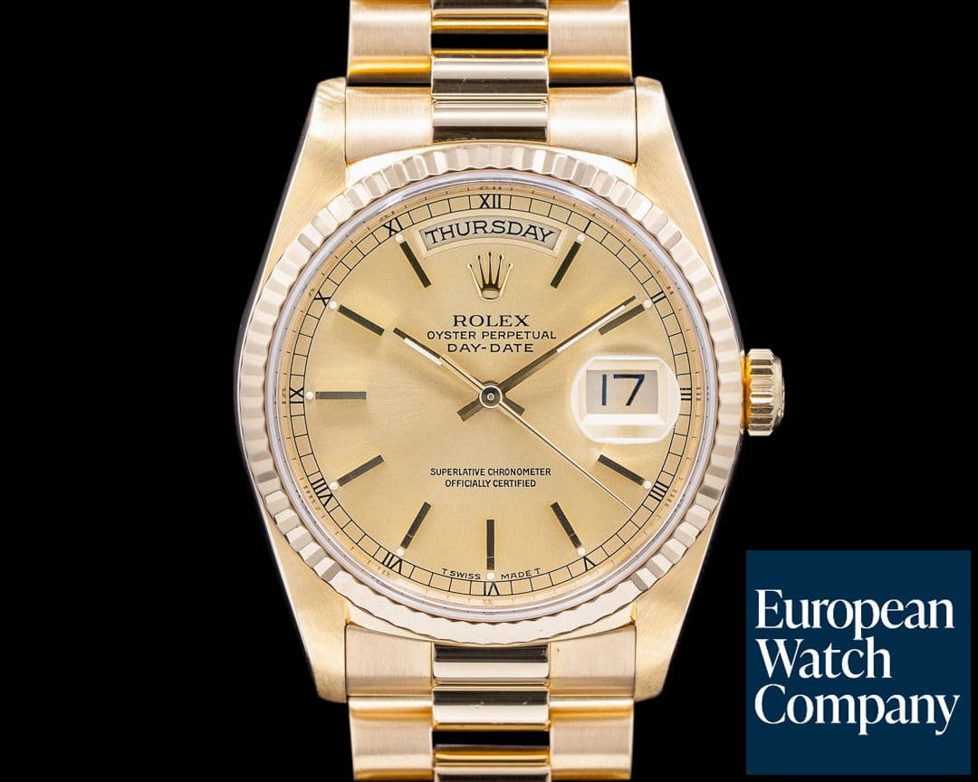 Image of Rolex Day Date President Champagne Dial 18K Yellow Gold 