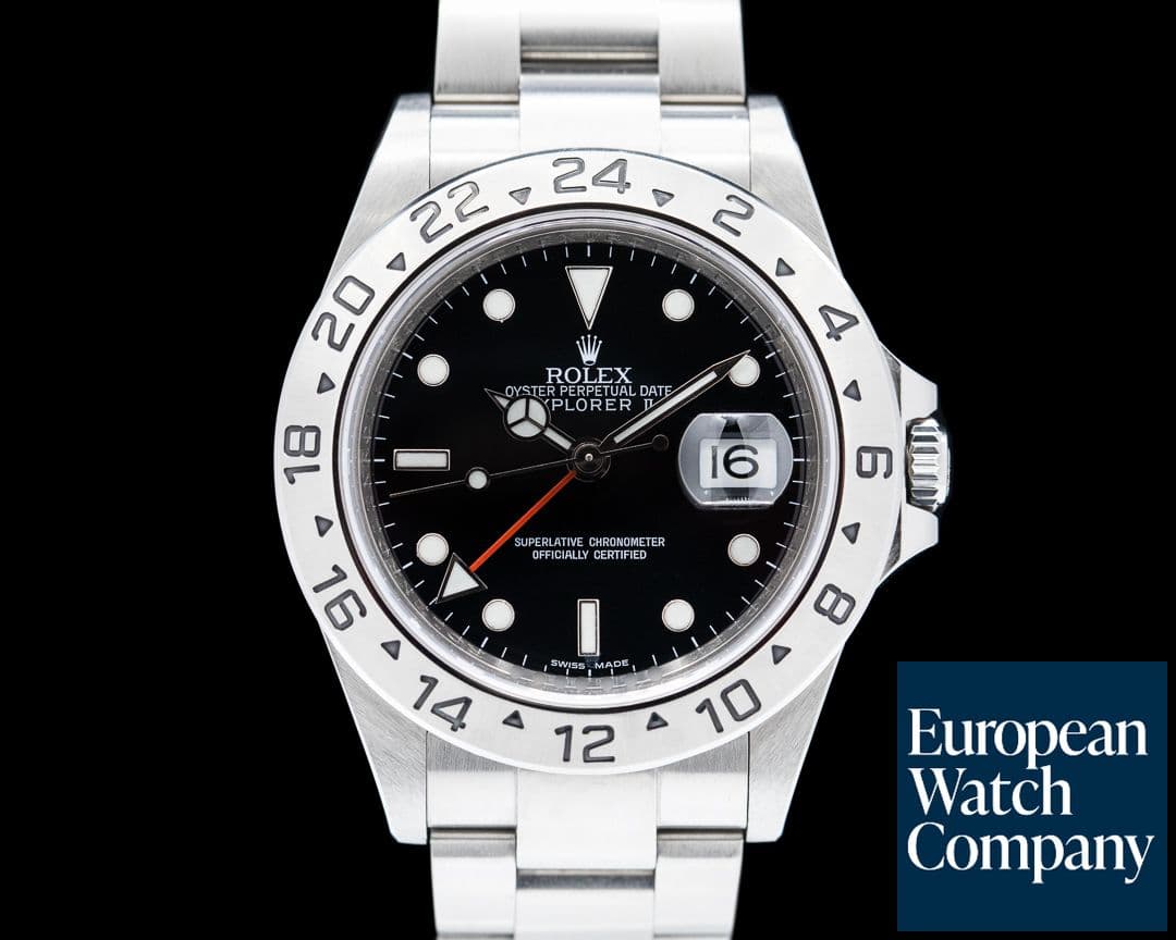 Image of Rolex Explorer II SS Black Dial 16570 Transitional