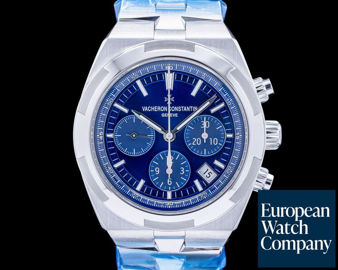 Image of Vacheron Constantin Overseas Chronograph 5500V Blue Dial SS FULL SET UNWORN
