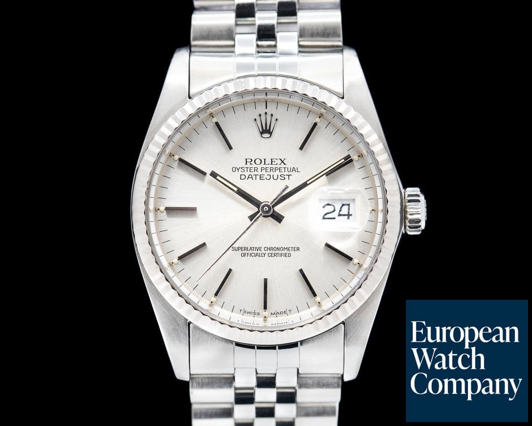 Image of Rolex Datejust Silver Dial 16014 SS Jubilee 