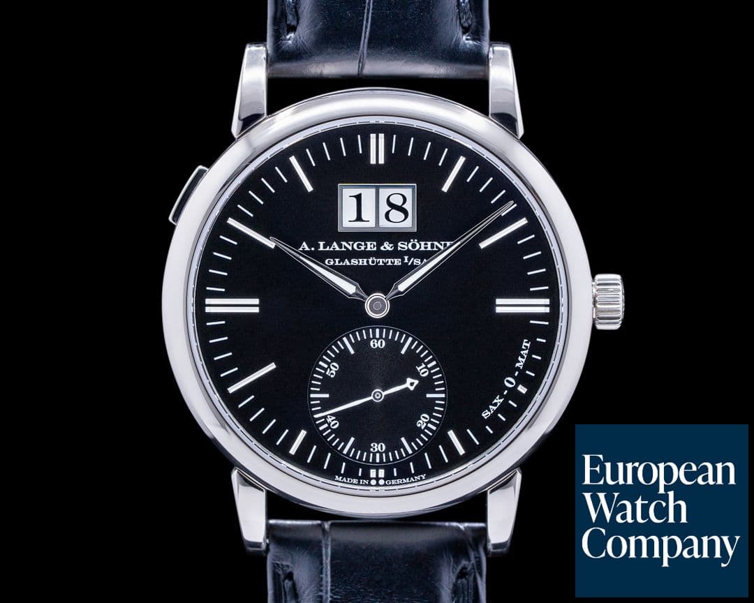 Image of A. Lange and Sohne Langematik Big Date "Sax-O-Mat" Black Dial 18K White Gold
