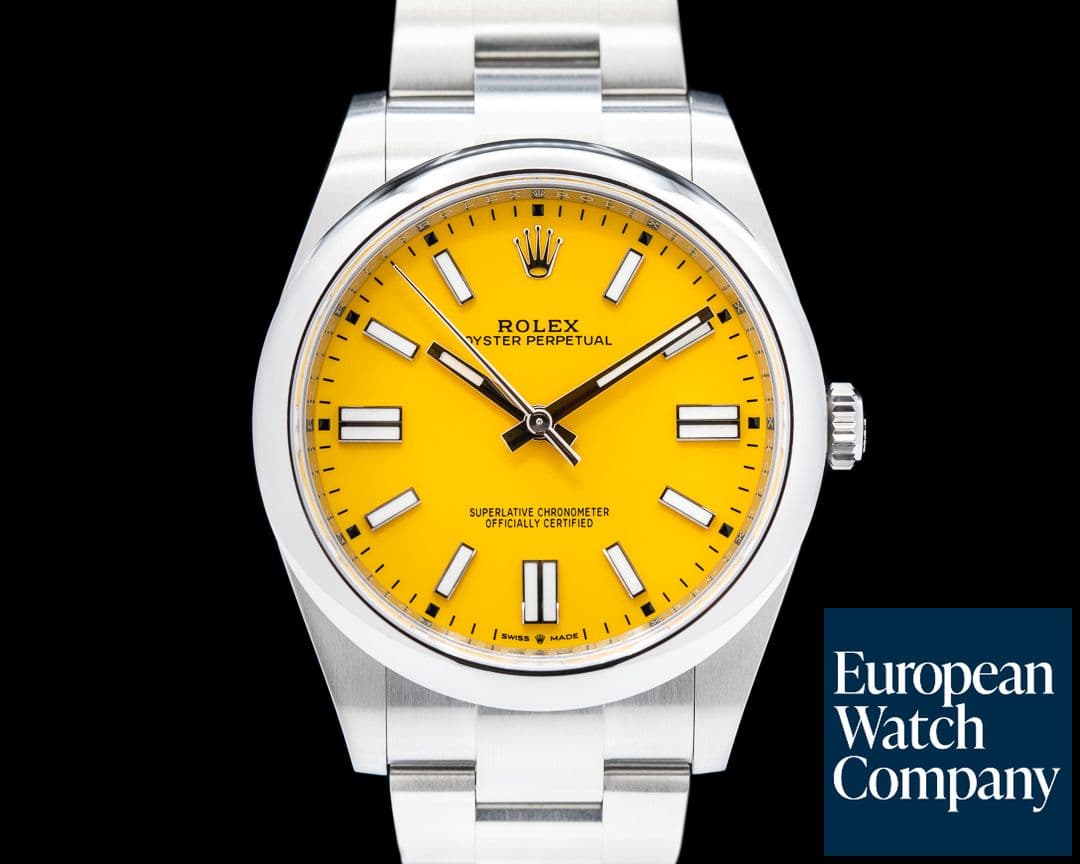 Image of Rolex Oyster Perpetual 124300 41mm SS / Yellow Dial 