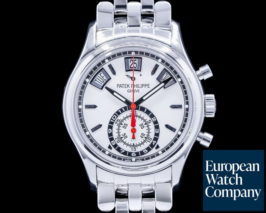 Image of Patek Philippe Annual Calendar 5960 Chronograph SS Silver Dial