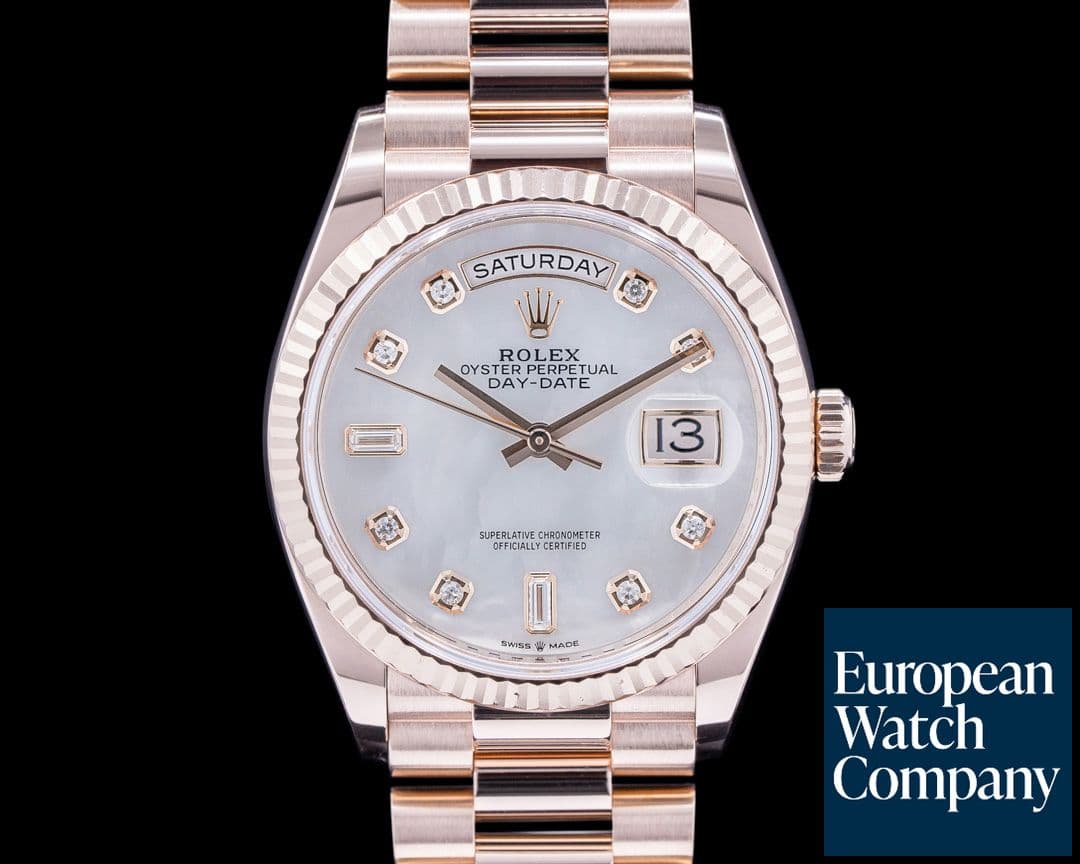 Image of Rolex Day Date President 128235 Mother of Pearl Diamond Dial 