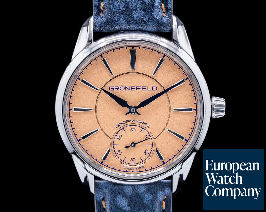 Image of Gronefeld 1941 Principia Automatic Steel Salmon Dial 2022