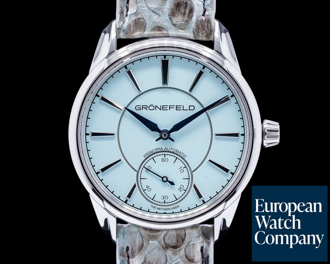Image of Gronefeld 1941 Principia Automatic Steel Turquoise Tiffany Dial 2021 