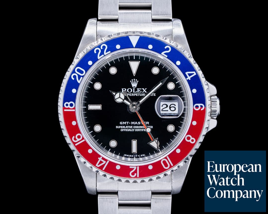 Image of Rolex 16700 GMT Master Red / Blue Pepsi Bezel Transitional