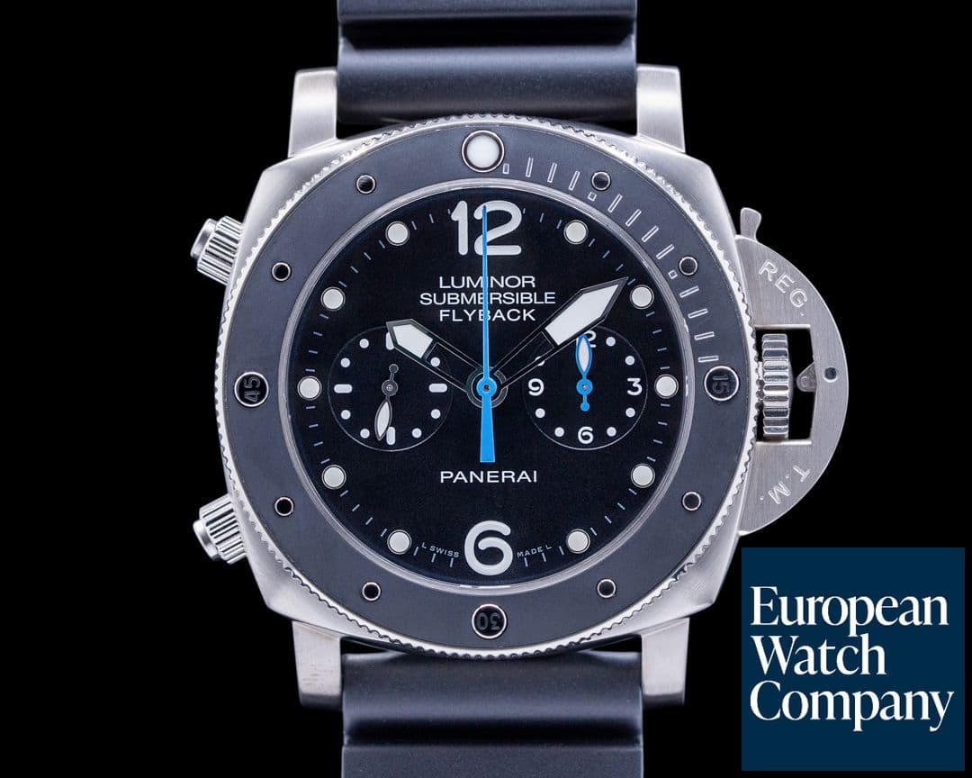 Image of Panerai Submersible PAM00615 flyback Titanium