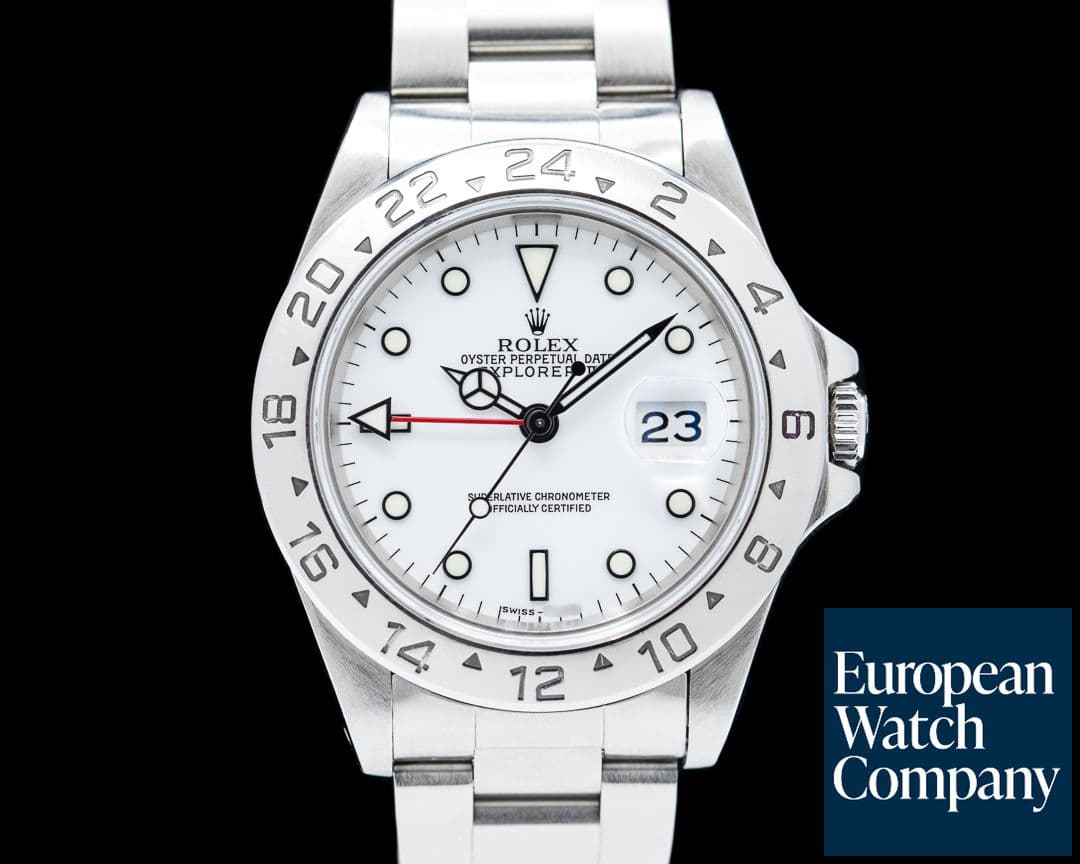 Image of Rolex Explorer II "Polar" 16570 White Dial SS.
