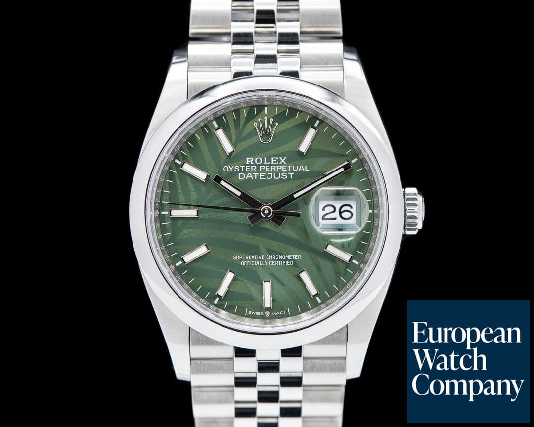 Image of Rolex Datejust 126200 "Palm" Dial / Jubilee Bracelet 2023