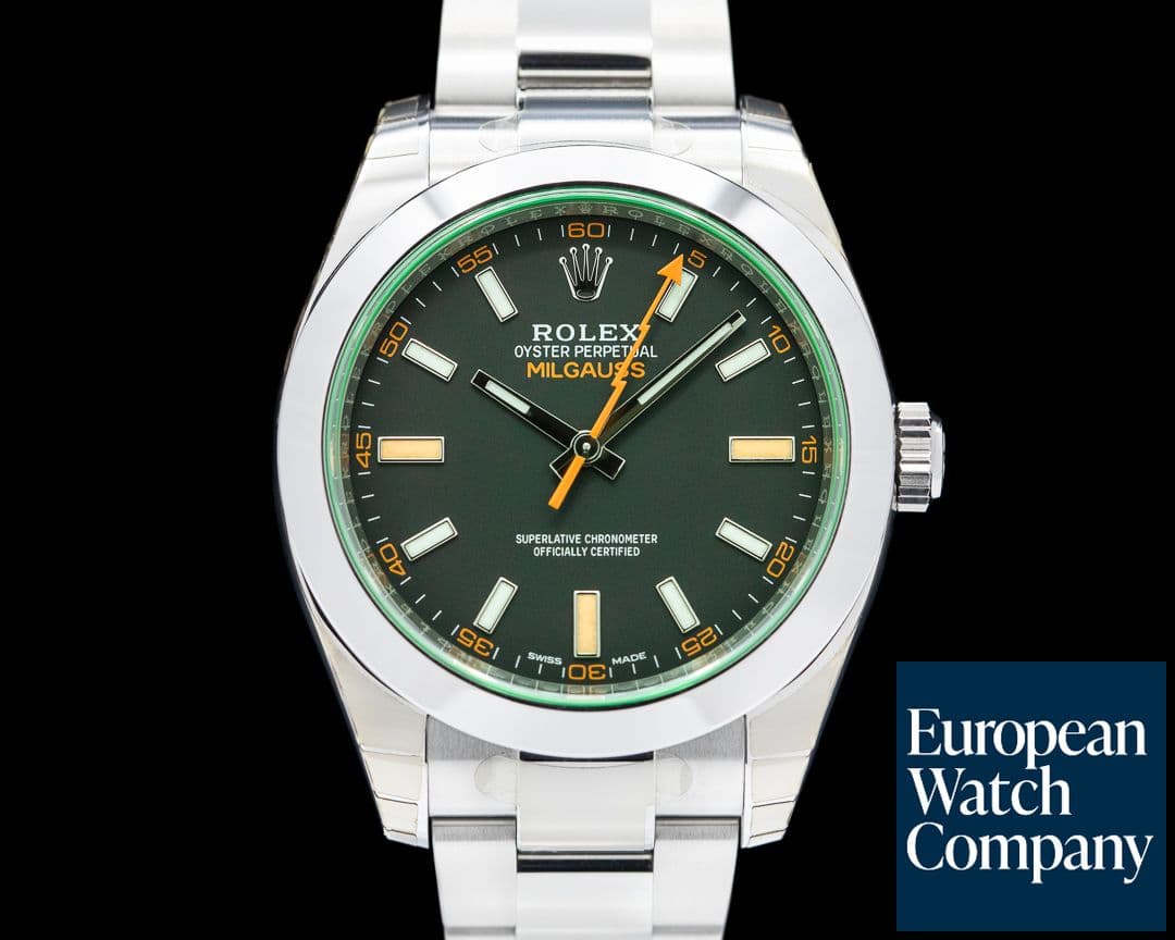 Image of Rolex Milgauss 116400GV Green Crystal Edition UNWORN 2023