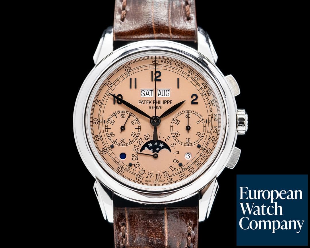 Image of Patek Philippe 5270P Perpetual Calendar Chronograph Platinum Salmon Dial