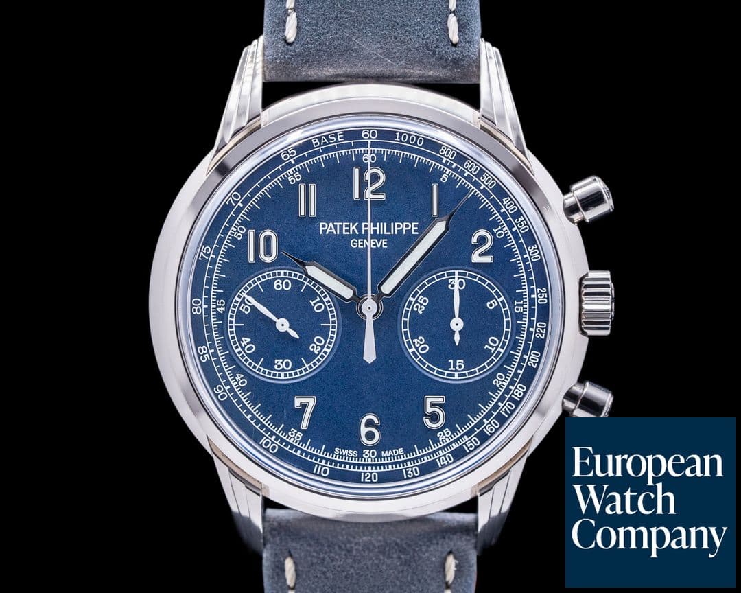 Image of Patek Philippe Chronograph 5172G 18K White Gold Blue Dial