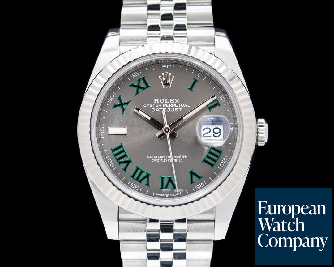 Image of Rolex Datejust 41 Rhodium Wimbledon Dial Oyster 