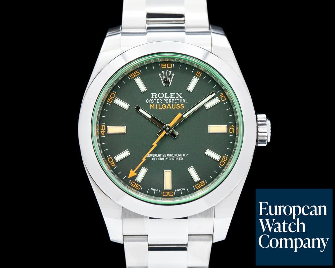 Image of Rolex Milgauss 116400GV Green Crystal 2020