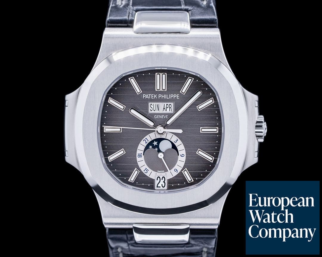 Image of Patek Philippe Nautilus Annual Calendar 5726 Moon SS Grey Dial 2023 UNWORN