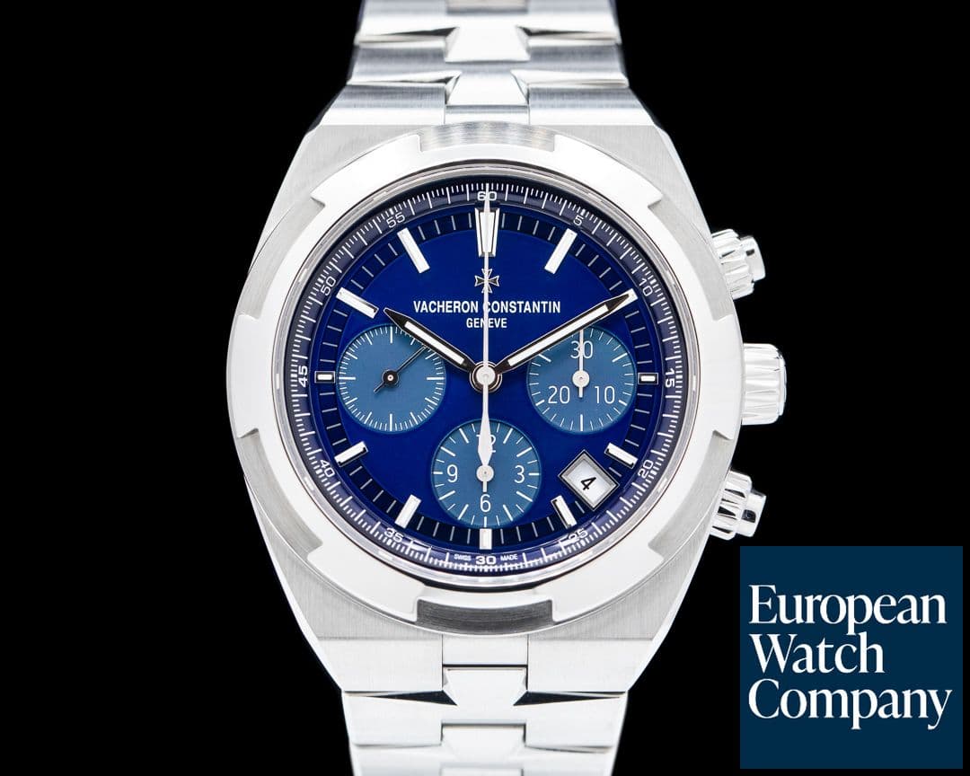 Image of Vacheron Constantin Overseas Chronograph 5500V Blue Dial SS FULL SET UNWORN