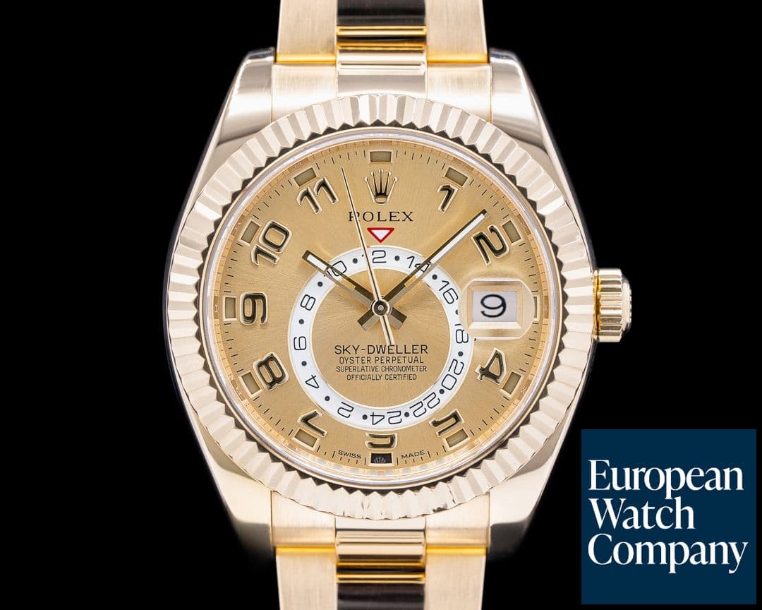 Image of Rolex Sky Dweller 18K Yellow Gold / Champagne Dial 