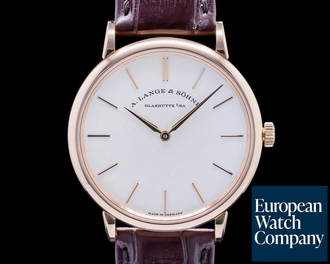 Image of A. Lange and Sohne Saxonia Thin 37mm Manual Wind 18K Rose Gold