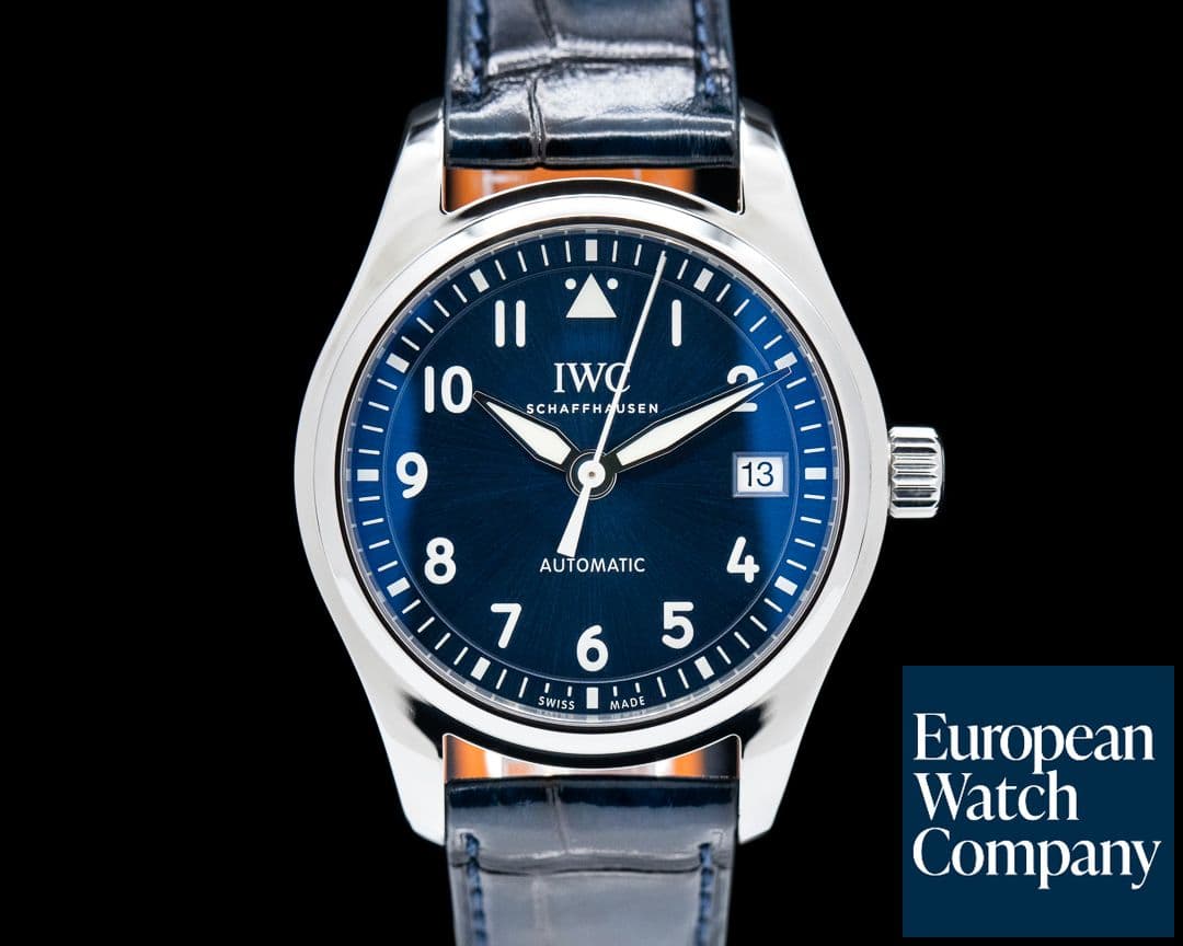 Image of IWC Pilot 36mm Blue Dial SS 