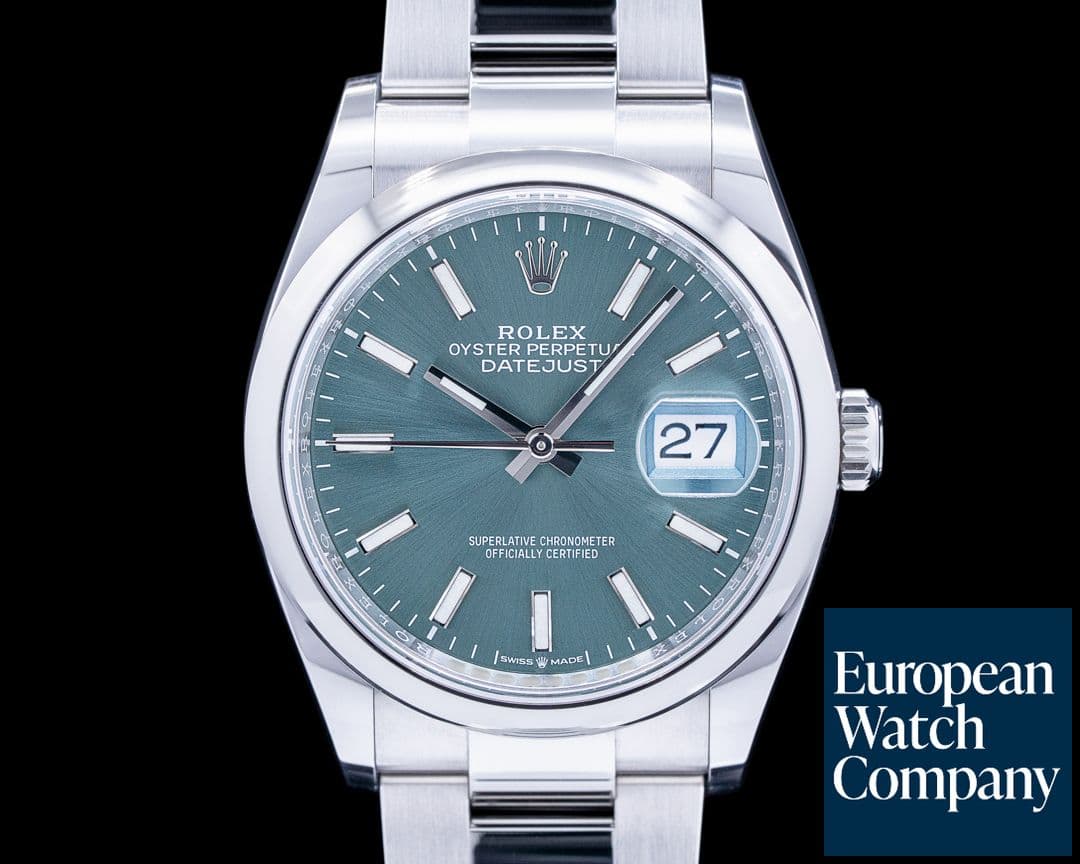 Image of Rolex Datejust 126200 Mint Green / Oyster Bracelet 2022