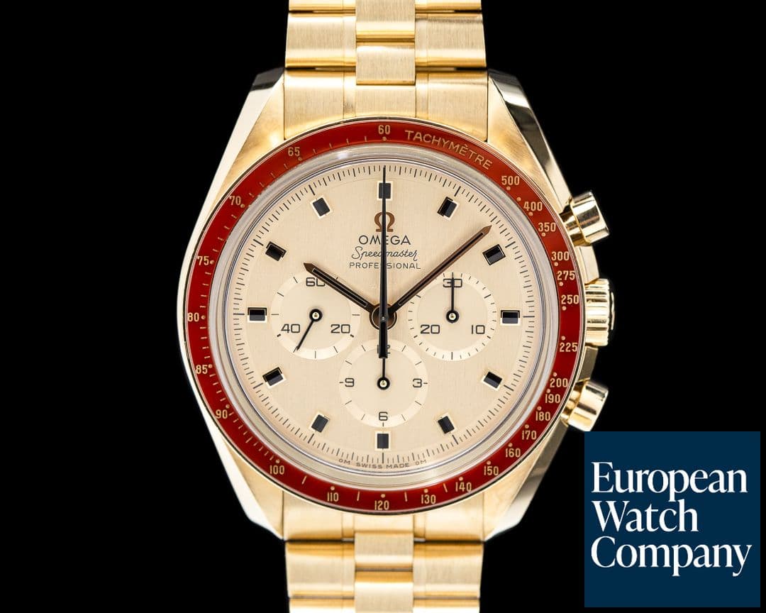 Image of Omega Apollo XI 50th Anniversary Speedmaster 18K Yellow Gold 