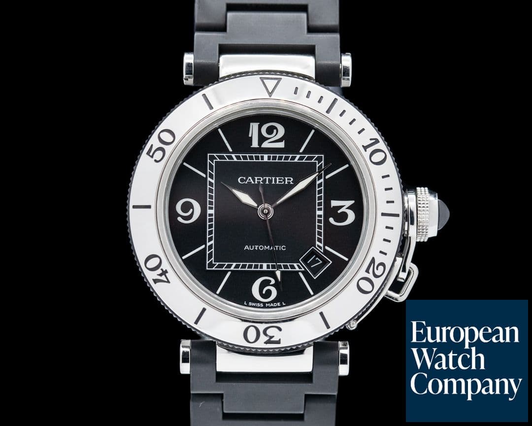 Image of Cartier Pasha Seatimer  Rubber / SS 