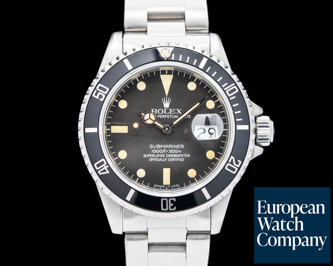 Image of Rolex Submariner 16800 SS Matte Dial Circa 1984