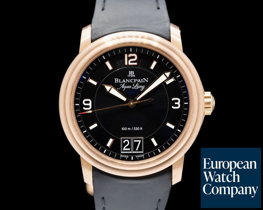 Image of Blancpain Aqualung Big Date 18K RG Deployant
