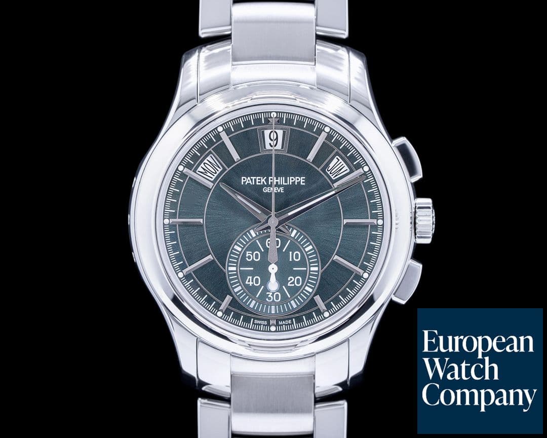 Image of Patek Philippe 5905/1A Chronograph Annual Calendar Green Dial SS 