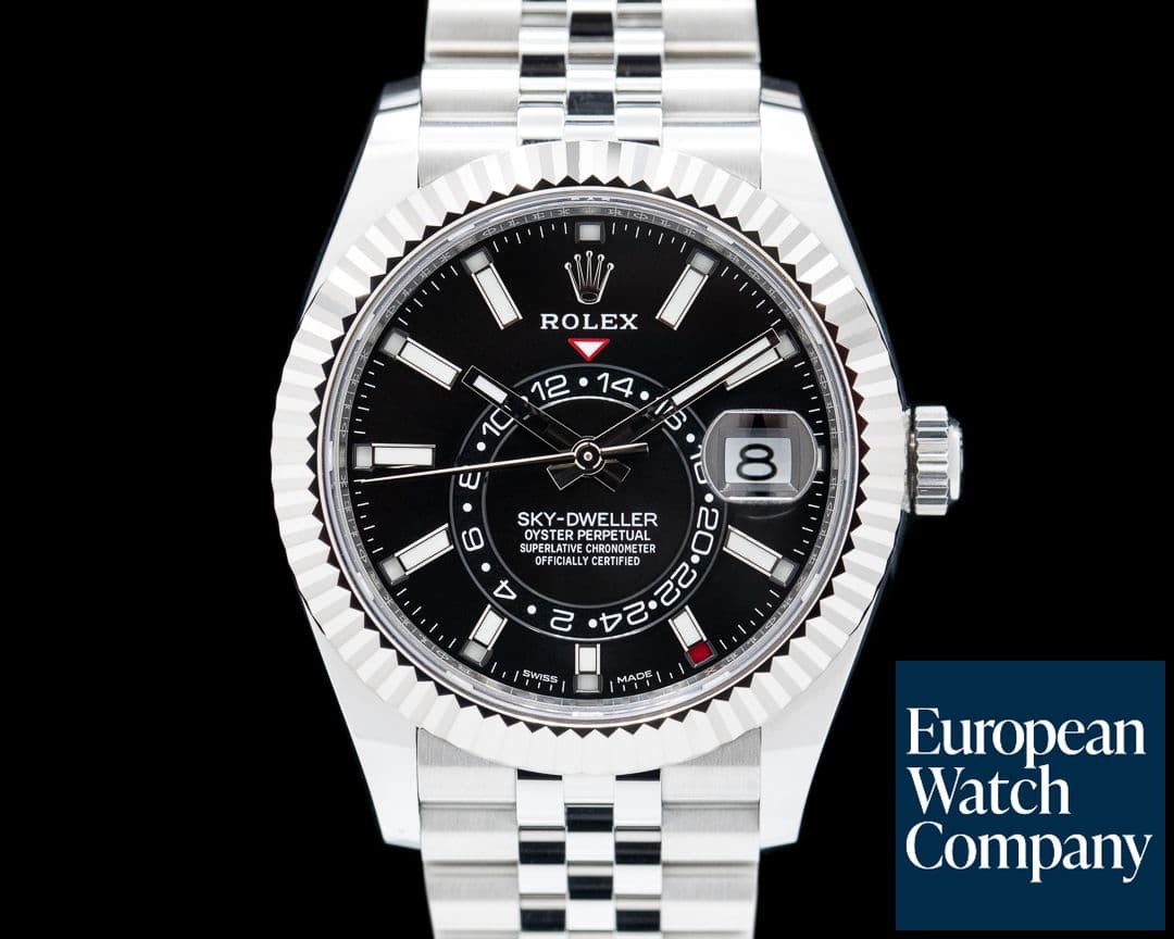 Image of Rolex Sky Dweller 326934 Steel Black Dial 2022 UNWORN