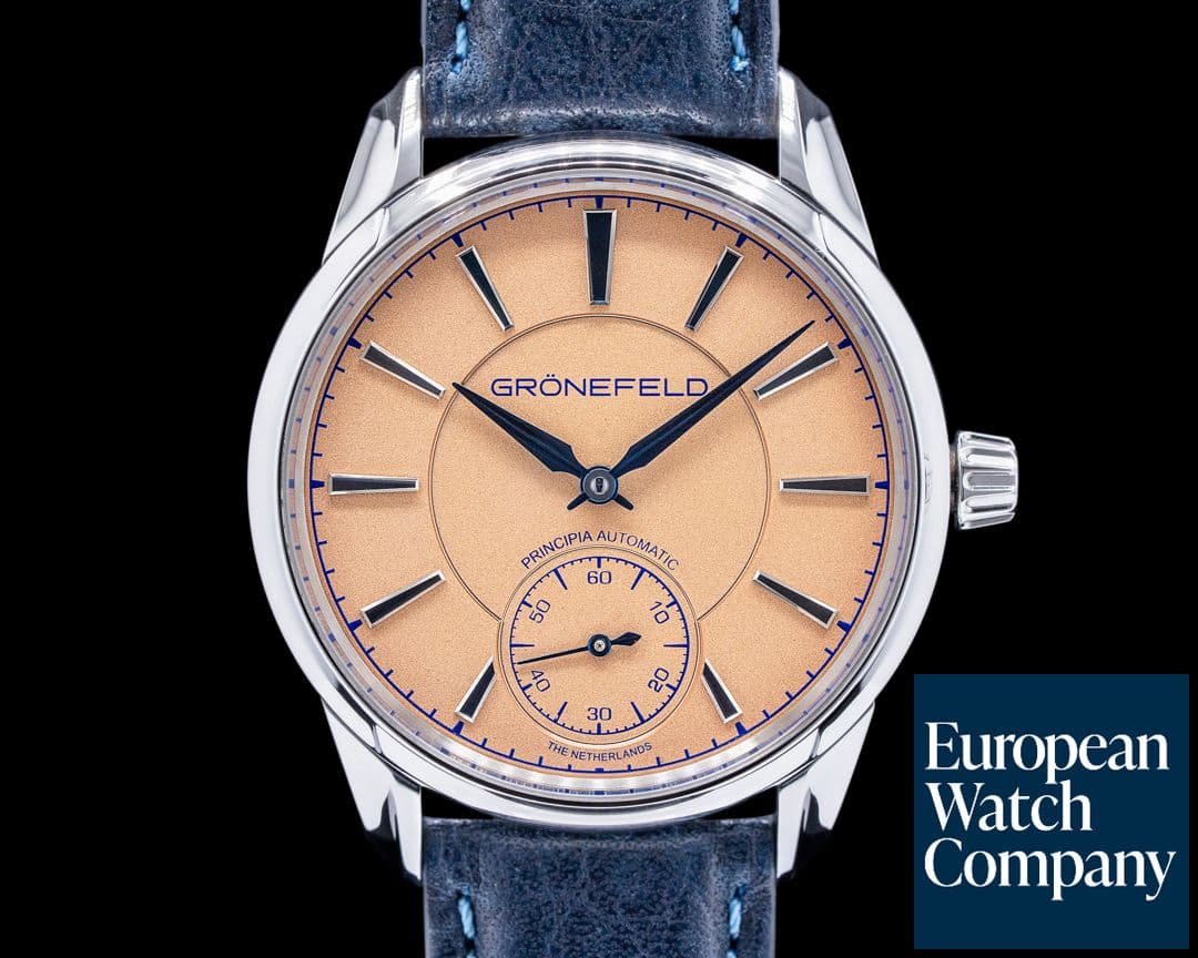 Image of Gronefeld 1941 Principia Automatic Steel Salmon Dial 2021
