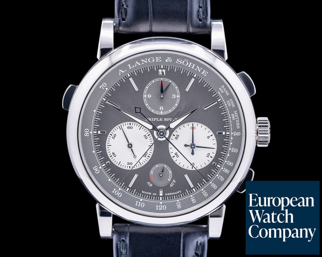 Image of A. Lange and Sohne Triple Split 424.038F Slate Dial White Gold 18K 