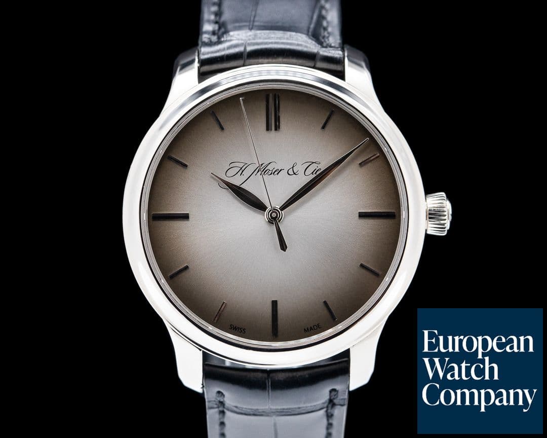 Image of H. Moser and Cie. Monard Centre Seconds 18k White Gold Fume Dial