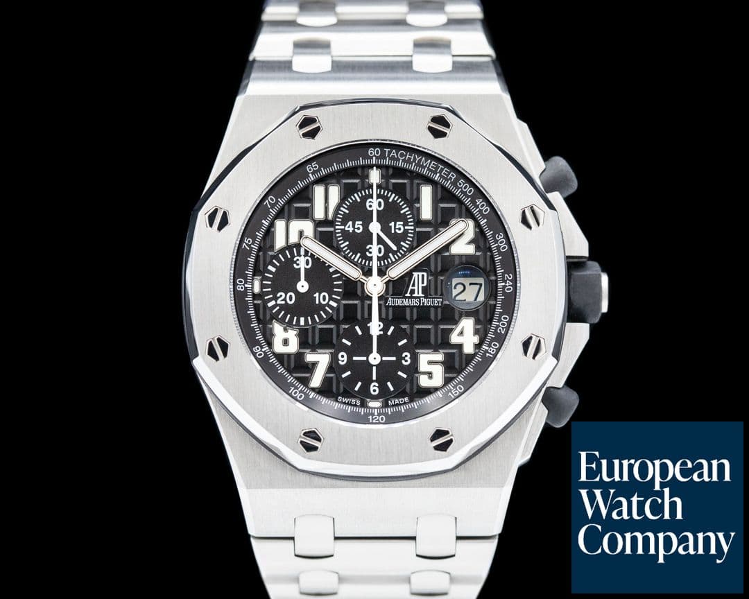 Image of Audemars Piguet Royal Oak Offshore Chrono Black Dial SS/SS