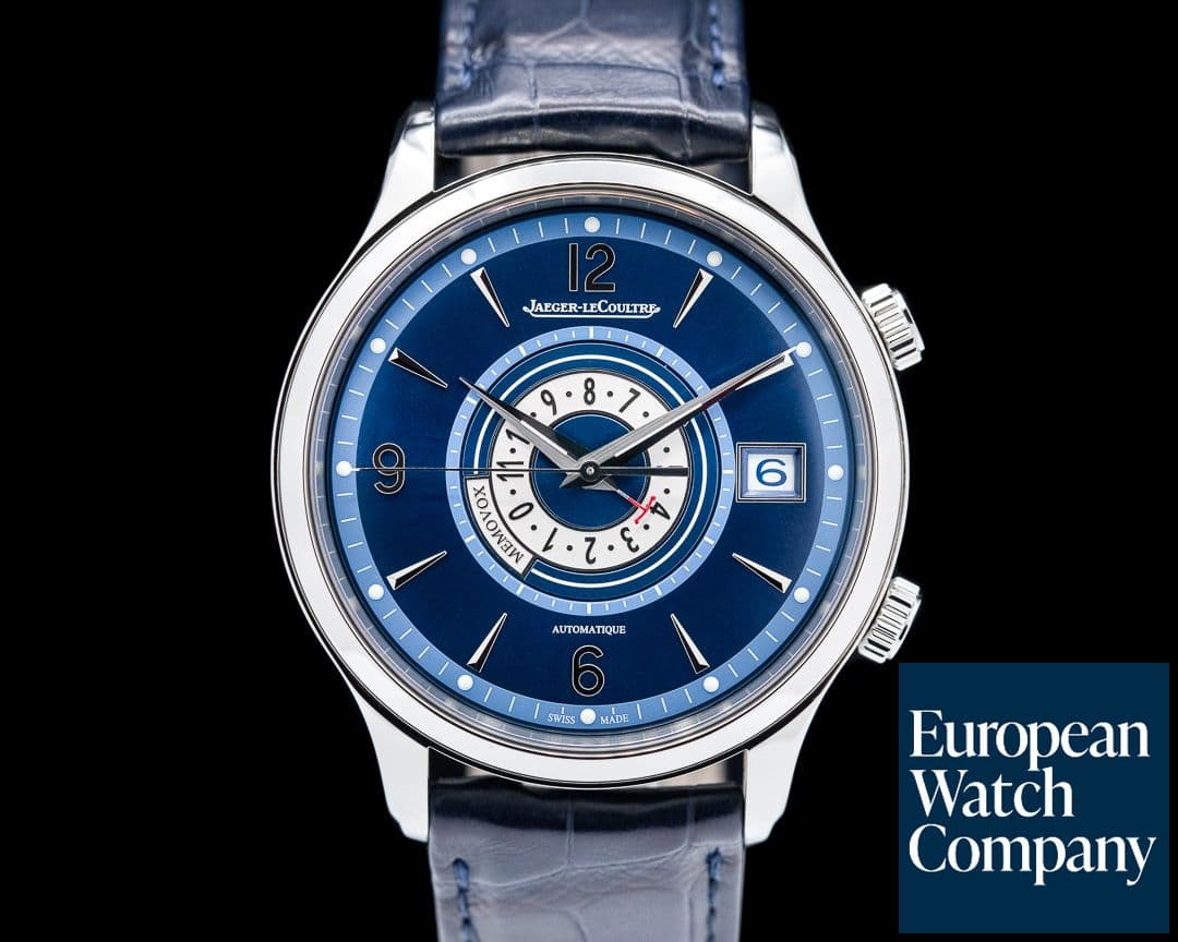 Image of Jaeger LeCoultre Master Control Memovox Timer Alarm SS Blue Dial LIMITED 