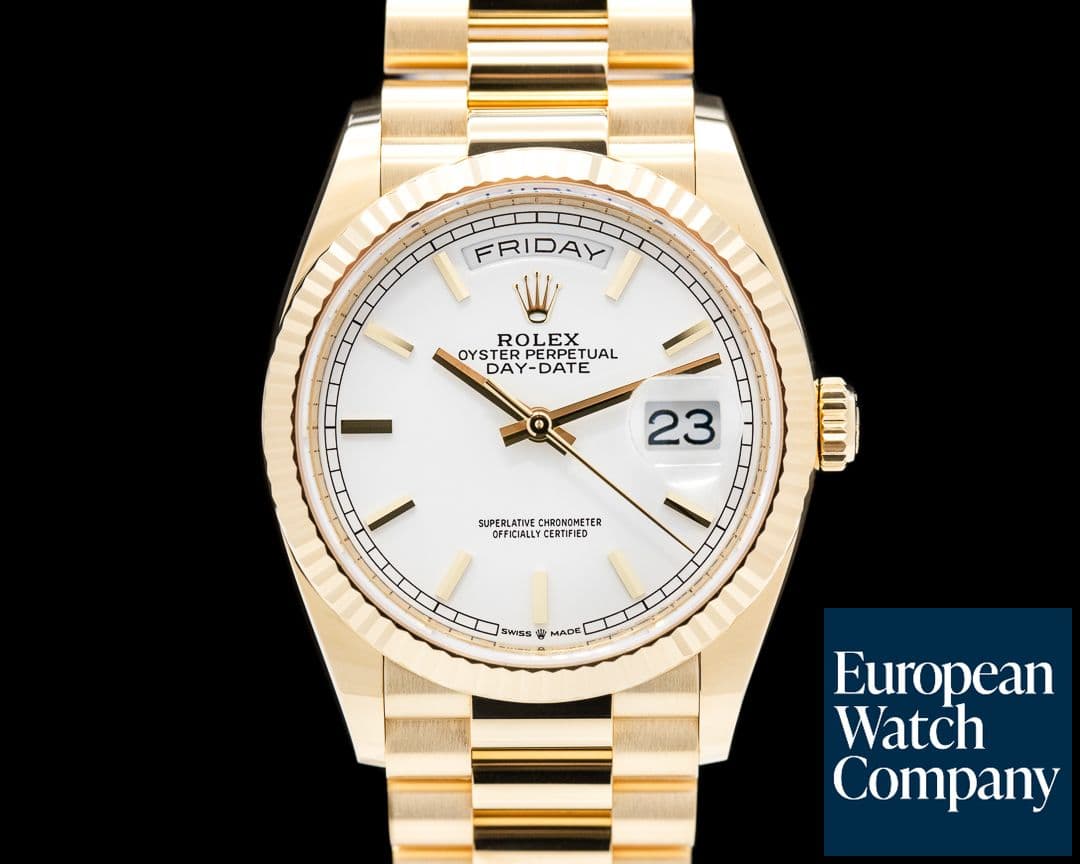 Image of Rolex Day Date President 128238 18K Yellow Gold 2023 UNWORN