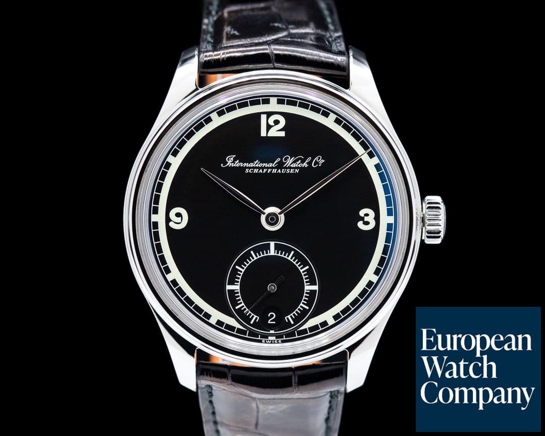 Image of IWC Portuguese Hand Wound Eight Days SS / Black Dial 75th Anniversary