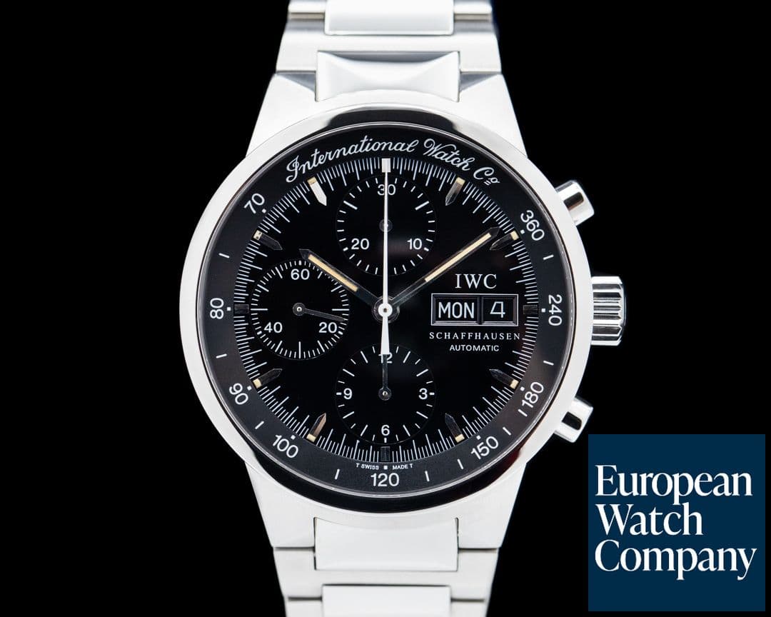Image of IWC GST Chronograph Black Dial Stainless Steel
