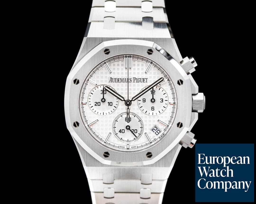 Image of Audemars Piguet Royal Oak Chronograph White Dial SS 41MM